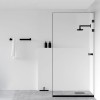 Paravan dus walk-in Aqua Elegance&reg; Black, sticla clara securizata, 90x195 cm, Leroy Glass