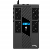 UPS cu 8 prize 800 VA 480 W, cu management nJoy Token UPCSBLS680TTOAZ01B SafetyGuard Surveillance