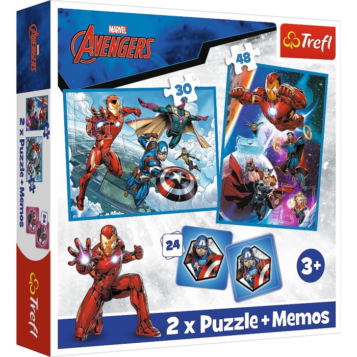 Puzzle Trefl 2In1 Memo Avengers Eroii In Actiune
