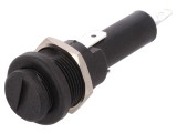 Clemă siguranțe cilindrice 6,3x32mm 250V neagră