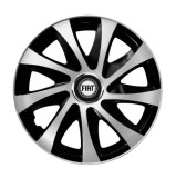 Cumpara ieftin Set 4 capace roti Drift exrta Gri-Negru R14 pentru gama auto Fiat
