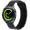 Curea piele Smartwatch Samsung Galaxy Watch 46mm, Samsung Watch Gear S3, iUni 22 mm Black Leather Loop