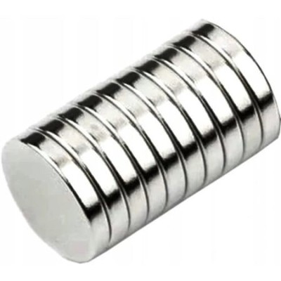 Set 10 magneti Neodim universali, diverse activitati, 10x1.5 mm - Rotund foto