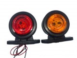 Lampa Gabarit LED Rotativa 12-24V Brat Scurt FR1136 Rosu/Galben Fata/Spate Universal