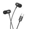 Casti Hoco M122 cu Fir Type-C, Microfon Integrat, Negru, Sunet Clar, Confortabile
