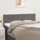 Tablii Pat Gri 72x5x78/88 cm (2 Buc) Piele Ecologica, Inaltime Reglabila, Design Elegant