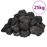 Cumpara ieftin Roci vulcanice, 25 kg, negru, 3-5 cm