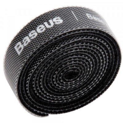Organizator Cabluri Baseus Circle, Velcro, 1m, Negru ACMGT-E01 foto