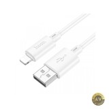 Cablu Date si Incarcare USB-A - Lightning HOCO X88 18W 1m Alb