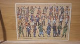 Carte postala Uniforme ale soldatilor elvetieni