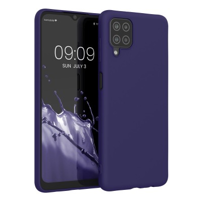 Husa pentru Samsung Galaxy A12, Silicon, Albastru, 54048.182, kwmobile foto