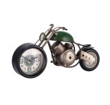 Cumpara ieftin Ceas de masa Motocicleta Retro fier multicolor 35,5 x 13 x 18 cm