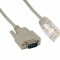 Cablu adaptor DB9 Serial 9 pini RS232 mama la RJ45 retea, Active, convertor rs 232 ethernet, 1.8m