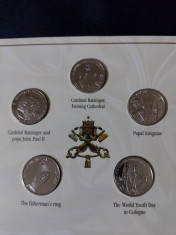 Somalia 2006 - Set complet de 5 monede - Benedict al XVI-lea foto