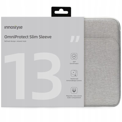 Innostyle Geantă Pentru Laptop 13&amp;amp;quot; Caz Impermeabil Omniprotect Slim Gri foto