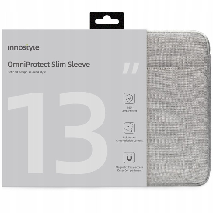 Innostyle Geantă Pentru Laptop 13&amp;quot; Caz Impermeabil Omniprotect Slim Gri