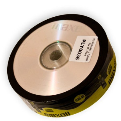 CD-R MAXELL 700MB 52X SPINDLE 25 foto