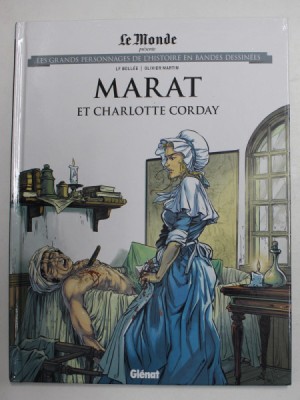 MARAT ET CHARLOTTE CORDAY par LF BOLLEE , dessins OLIVIER MARTIN , 2020 , BENZI DESENATE foto