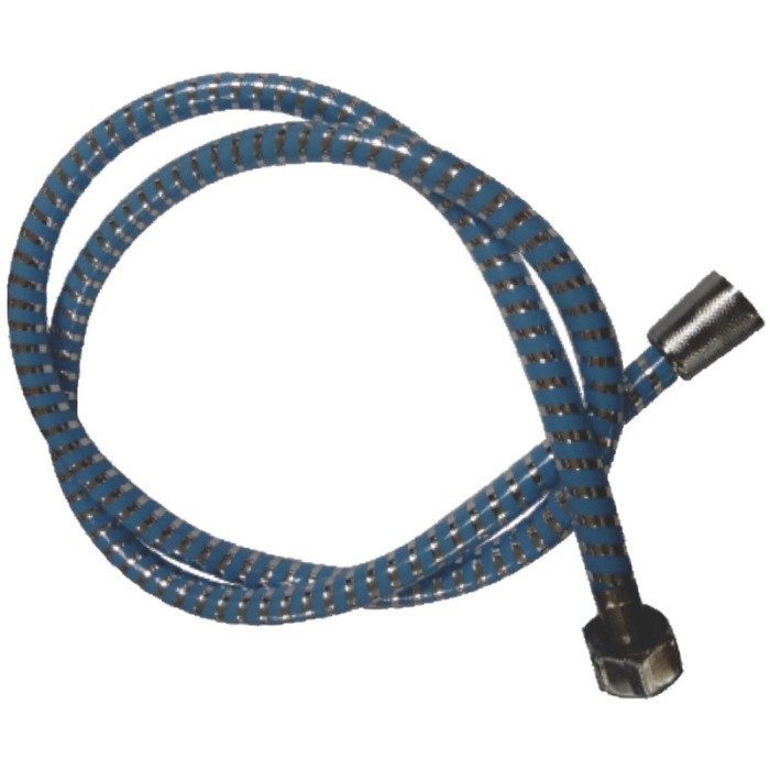 Furtun dus colorat din plastic, albastru, 1.5 m