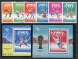 1978 , Lp 954 , Lp 955 , Lp 956 , Campionatul Mondial de Fotbal Argentina 1978 , serie , colita dantelata si nedantelata - MNH