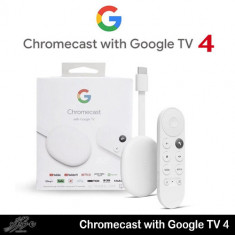 Media player Google Chromecast 4, Full HD, HDMI, Bluetooth, Wi-Fi, Telecomanda (Alb) foto