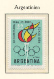 Argentina 1964 Mi 847 MNH - JO pentru persoanele cu handicap, Tokyo, Nestampilat