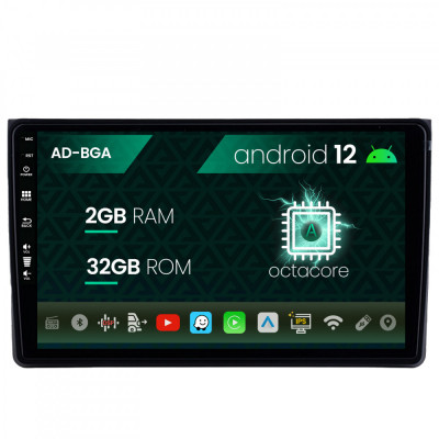 Navigatie Audi A4(B6 B7) Seat Exeo, Android 12, A-Octacore 2GB RAM + 32GB ROM, 9 Inch - AD-BGA9002+AD-BGRKIT425 foto