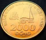 Cumpara ieftin Moneda exotica 2000 DONG - VIETNAM, anul 2003 * cod 1064 = UNC luciu de batere, Asia
