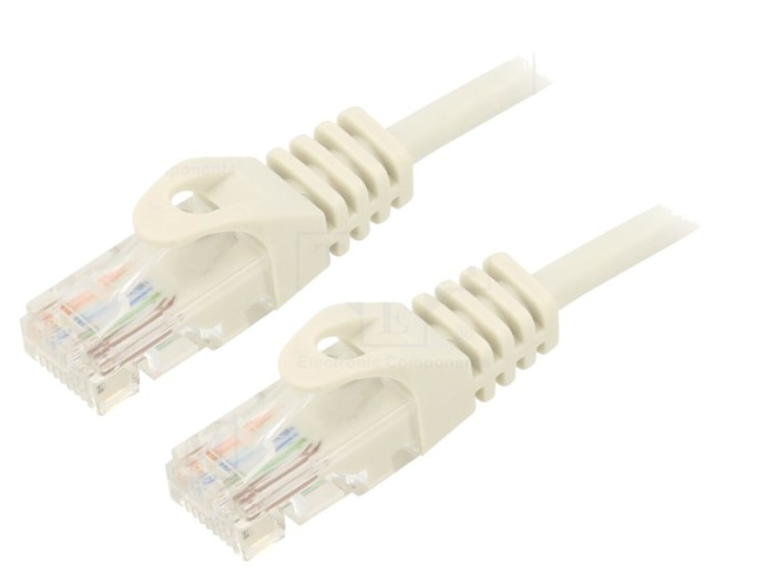 Cablu Patch U/UTP Cat5e 7,5m Gri