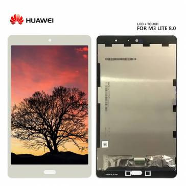 Display cu touchscreen Huawei MediaPad M3 Lite 8 Alb Original foto