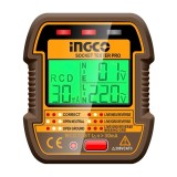 Tester Priza HESST30011 &ndash; tester electric priza cu afisaj LCD si functie test RCD 90-250V