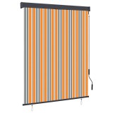 vidaXL Jaluzea tip rulou de exterior, galben și albastru, 140 x 250 cm
