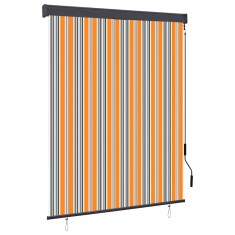 vidaXL Jaluzea tip rulou de exterior, galben și albastru, 140 x 250 cm