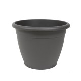 Ghiveci din plastic Naxos, antracit D 40 cm