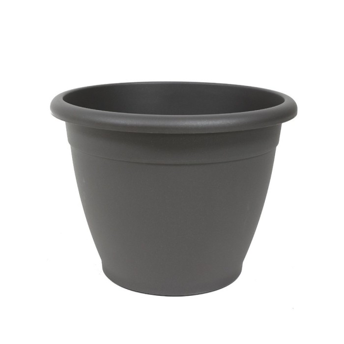 Ghiveci din plastic Naxos, antracit D 40 cm