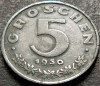 Moneda istorica 5 GROSCHEN - Austria 1950 * cod 573, Europa, Zinc