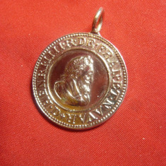 Medalie- Henri IV Regele Frantei - Copie oficiala , metal , d=2,7cm