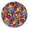 Farfurie Servire, Model Baloane Colorate, Multicolor, Plastic, Diametru 35cm