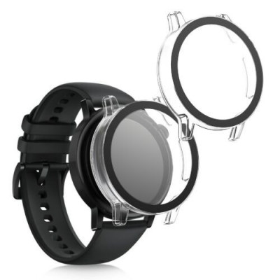 Set 2 huse pentru Huawei Watch GT 3 (42mm), Kwmobile, Transparent, Plastic, 57548.02 foto