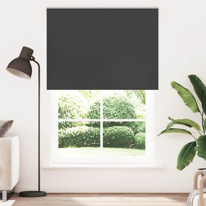 Jaluzea cu role opace negru 165x210 cm Lățime material 161,6 cm