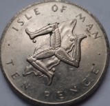 10 pence 1978 Isle of Man / Insula Man, Km#36, Europa