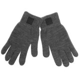 Manusi tricotate gri cu patch din cauciuc pentru barbati, CMCLASS