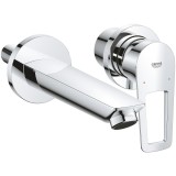 Baterie de lavoar Grohe Bauloop 20289001, 1/2&amp;#039;&amp;#039;, montare pe perete, monocomanda, pipa 170 mm, cartus ceramic, crom