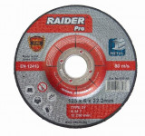 Disc pentru slefuit metal 180х6.0х22.2mm RDP, Raider 160146