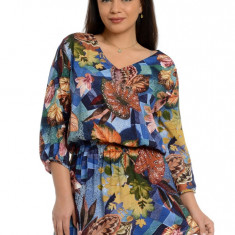 Tunica dama Multicolor cu Flori - XL