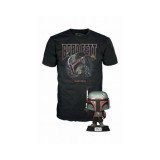 Pop! Star Wars The Mandalorian Boba Fett And T Shirt M