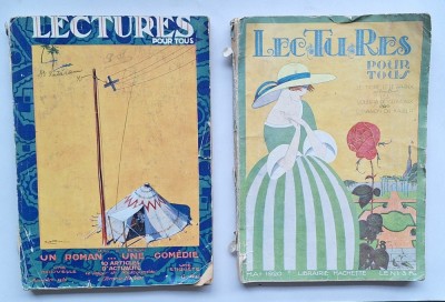 Lot 4 reviste &amp;bdquo;Lectures pour Tous&amp;rdquo; &amp;ndash; Hachette Paris &amp;ndash; 1920&amp;ndash;1935 &amp;ndash; Art D&amp;eacute;co foto