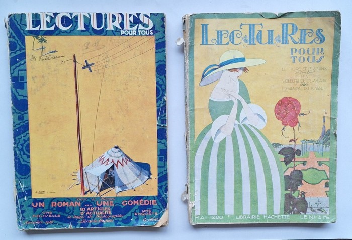 Lot 4 reviste &bdquo;Lectures pour Tous&rdquo; &ndash; Hachette Paris &ndash; 1920&ndash;1935 &ndash; Art D&eacute;co