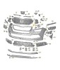Rama grila radiator Skoda Kamiq, 06.2019-, montare fata, negru/negru, RapidAuto