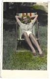 P1873N Fotografie colorizată din perioada regalității, studio Bilinski, București